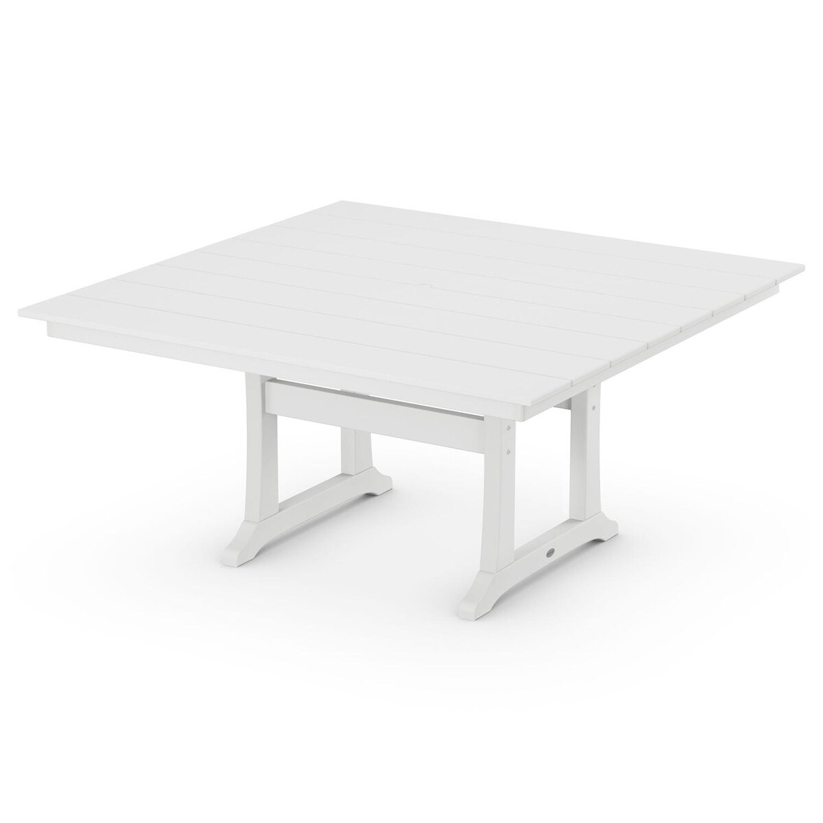 POLYWOOD 59-Inch Farmhouse Trestle Dining Table - Mycitystee