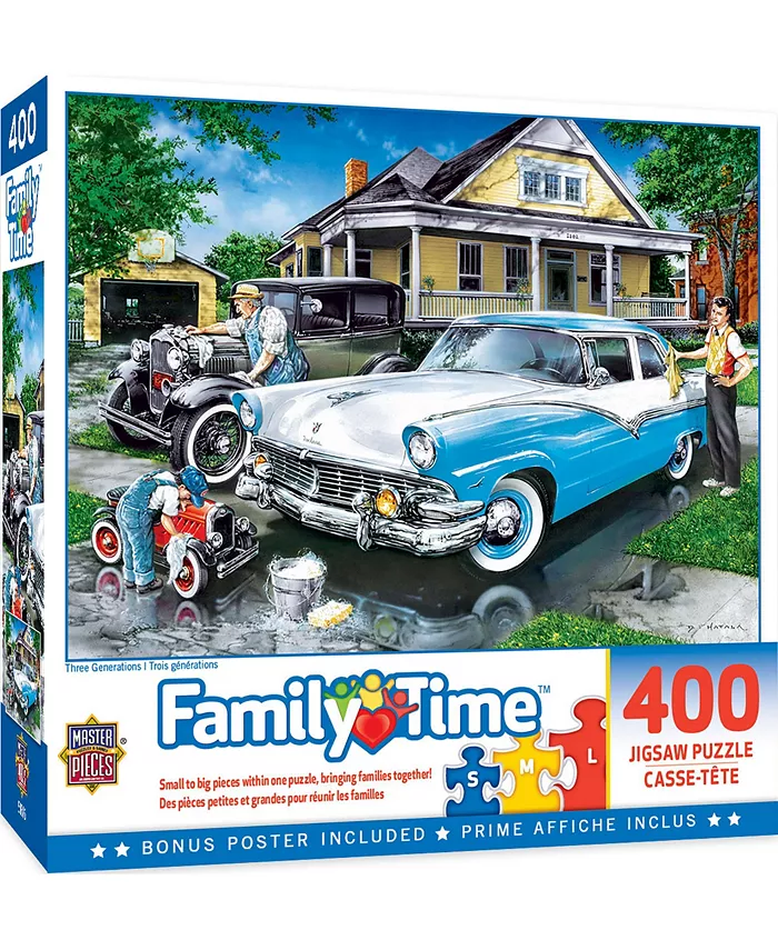 MasterPieces Puzzles Family Time - Three Generations 400 Piece Adult Jigsaw Puzzle - Mycitystee