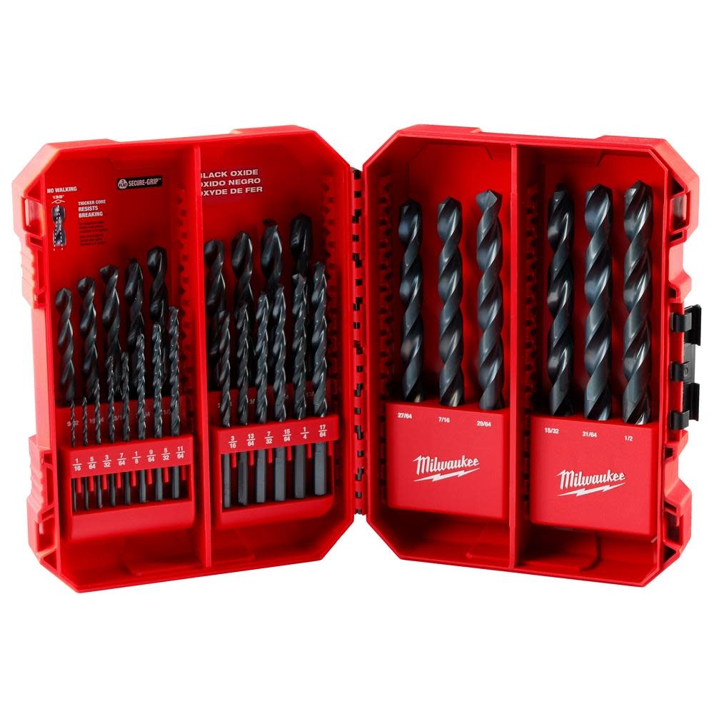 Milwaukee THUNDERBOLT Black Oxide Drill Bit Set 29PC 48-89-2802 from Milwaukee - Mycitystee