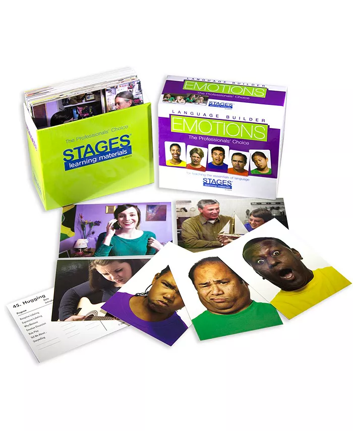 Stages Learning Materials Language Builder， Emotions Cards - Mycitystee