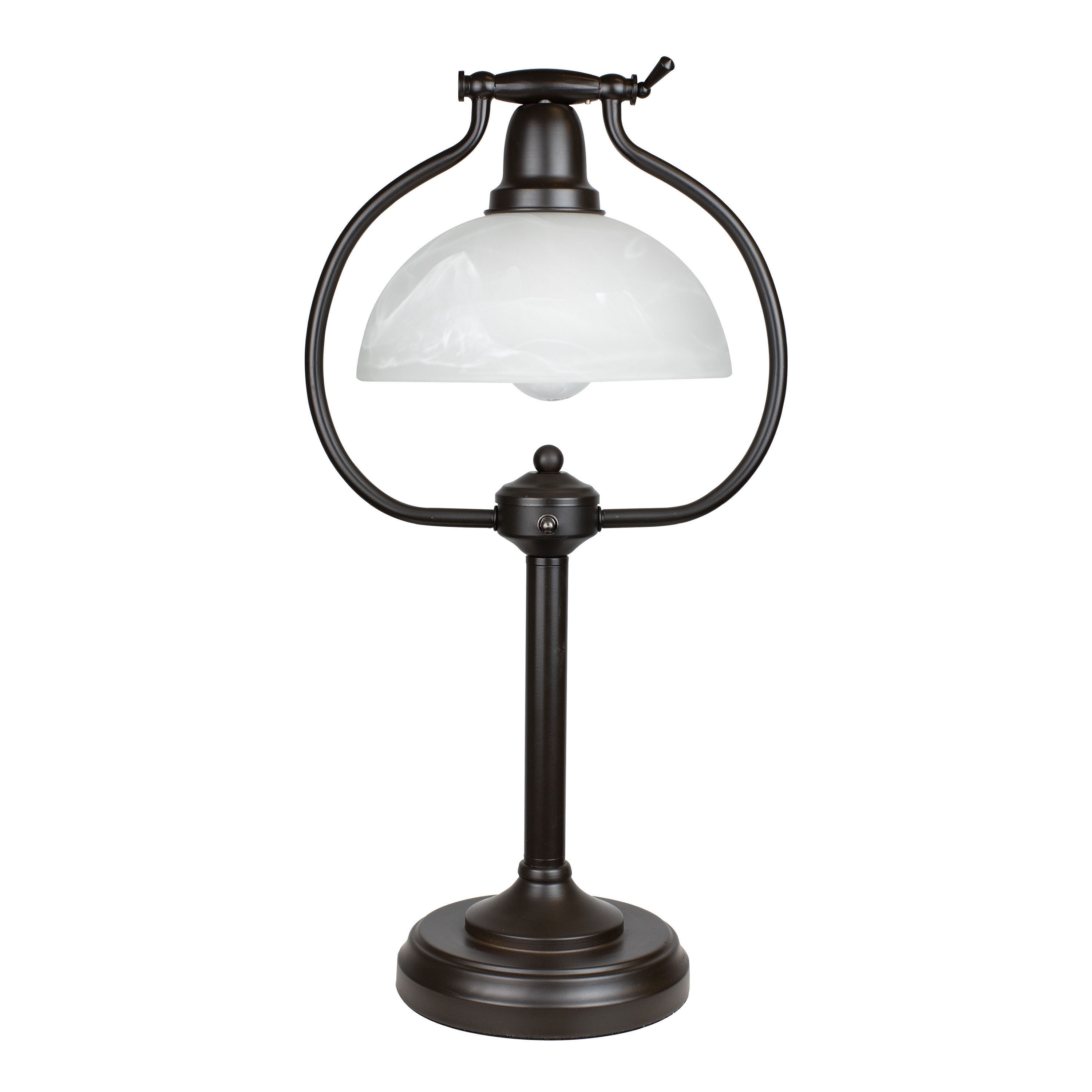 22-in. Table Lamp w/ Frosted White Glass Shade - Mycitystee