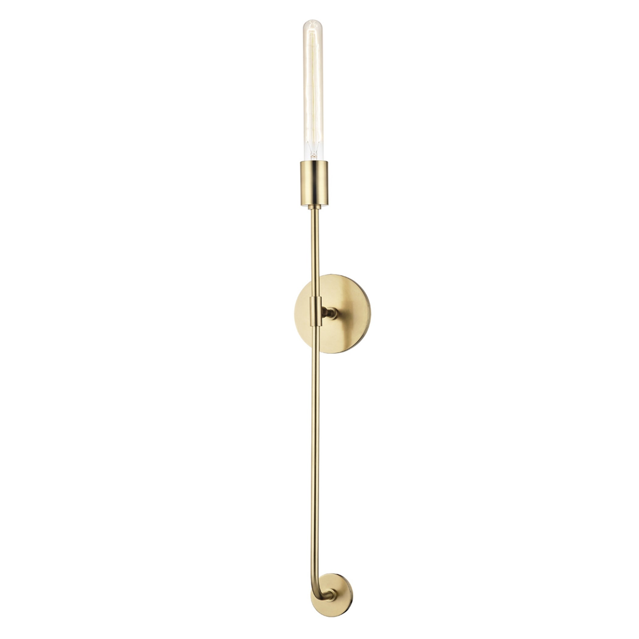 Mitzi by Hudson Valley Dylan 1-light Aged Brass ADA Wall Sconce - Mycitystee