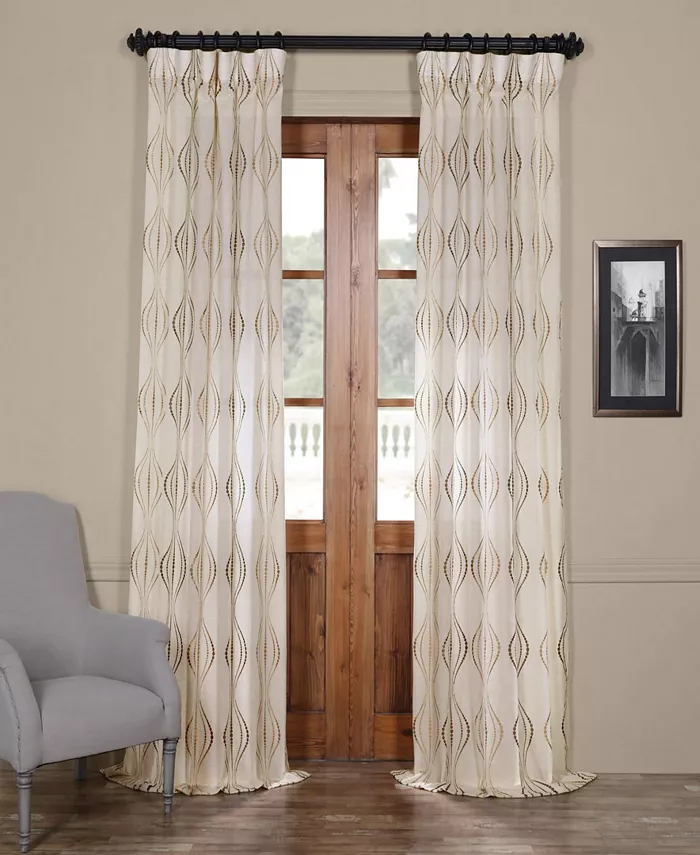 Exclusive Fabrics Furnishings Suez Embroidered Sheers - Mycitystee