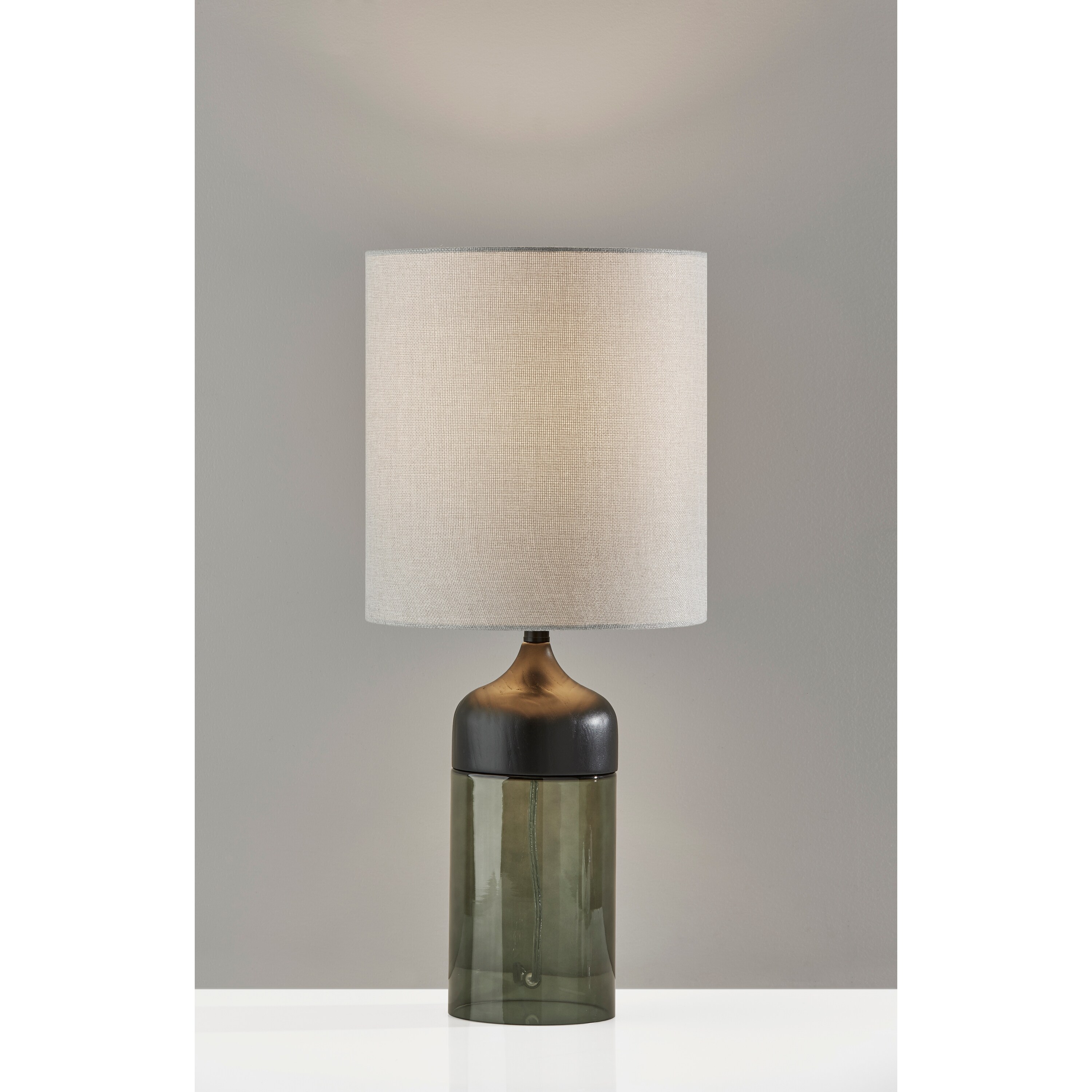 Carson Carrington Laby Smoked Glass Tall Table Lamp - Mycitystee
