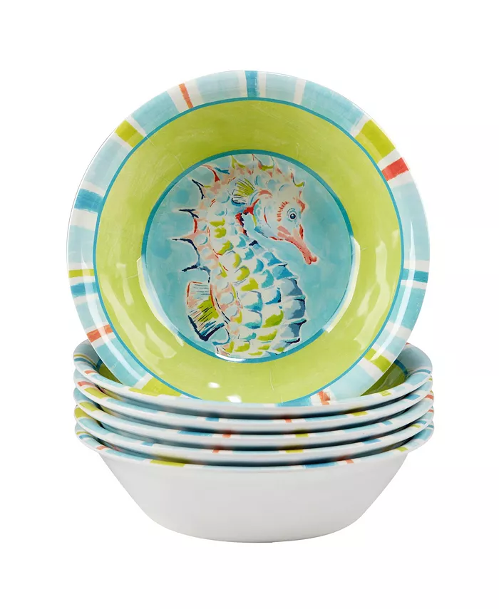 Certified International Certified Deep Sea 6 Piece Melamine All Purpose Bowl - Mycitystee