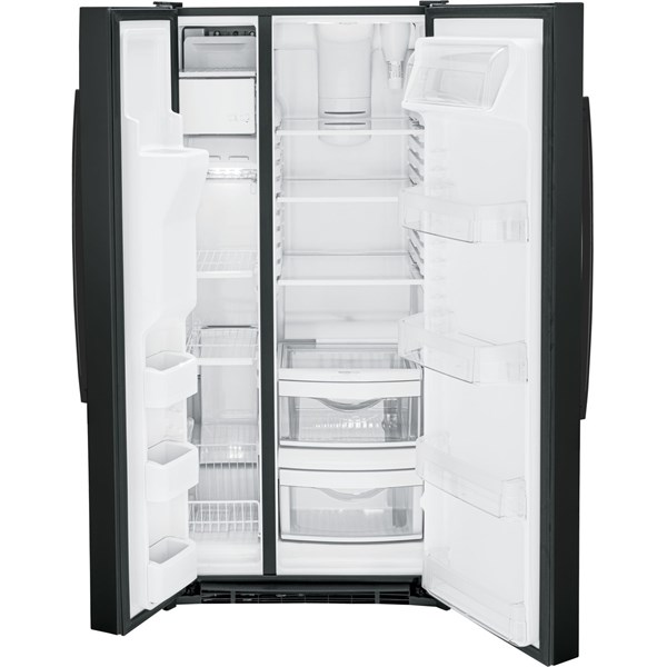 23.2 cu ft Side-by-Side Black Refrigerator - Mycitystee