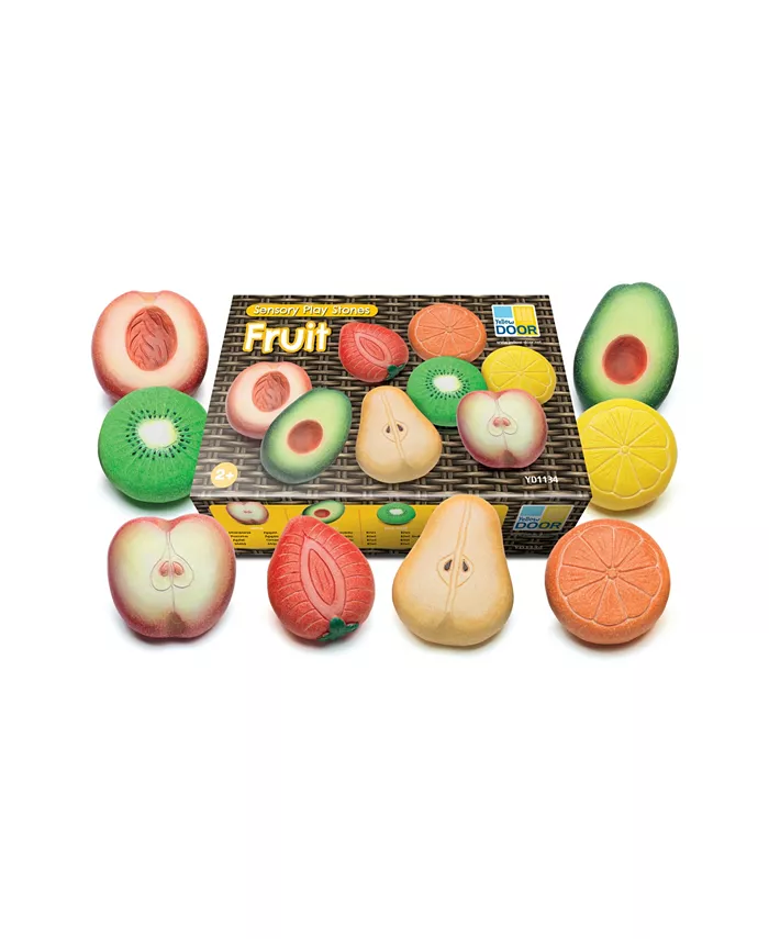 Yellow Door Fruit Sensory Play Stones， Set of 8 - Mycitystee