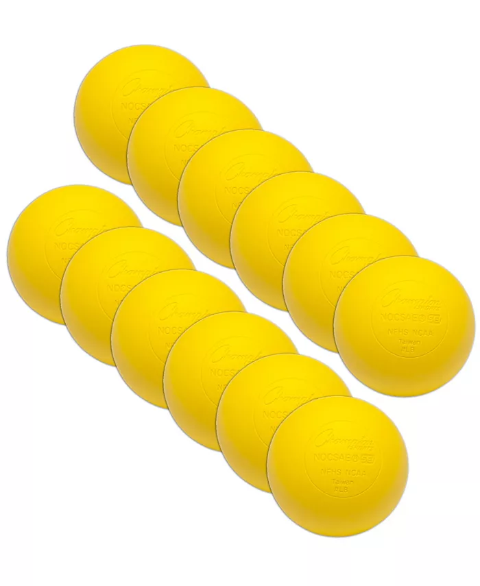 Champion Sports Lacrosse Balls， Pack of 12 - Mycitystee