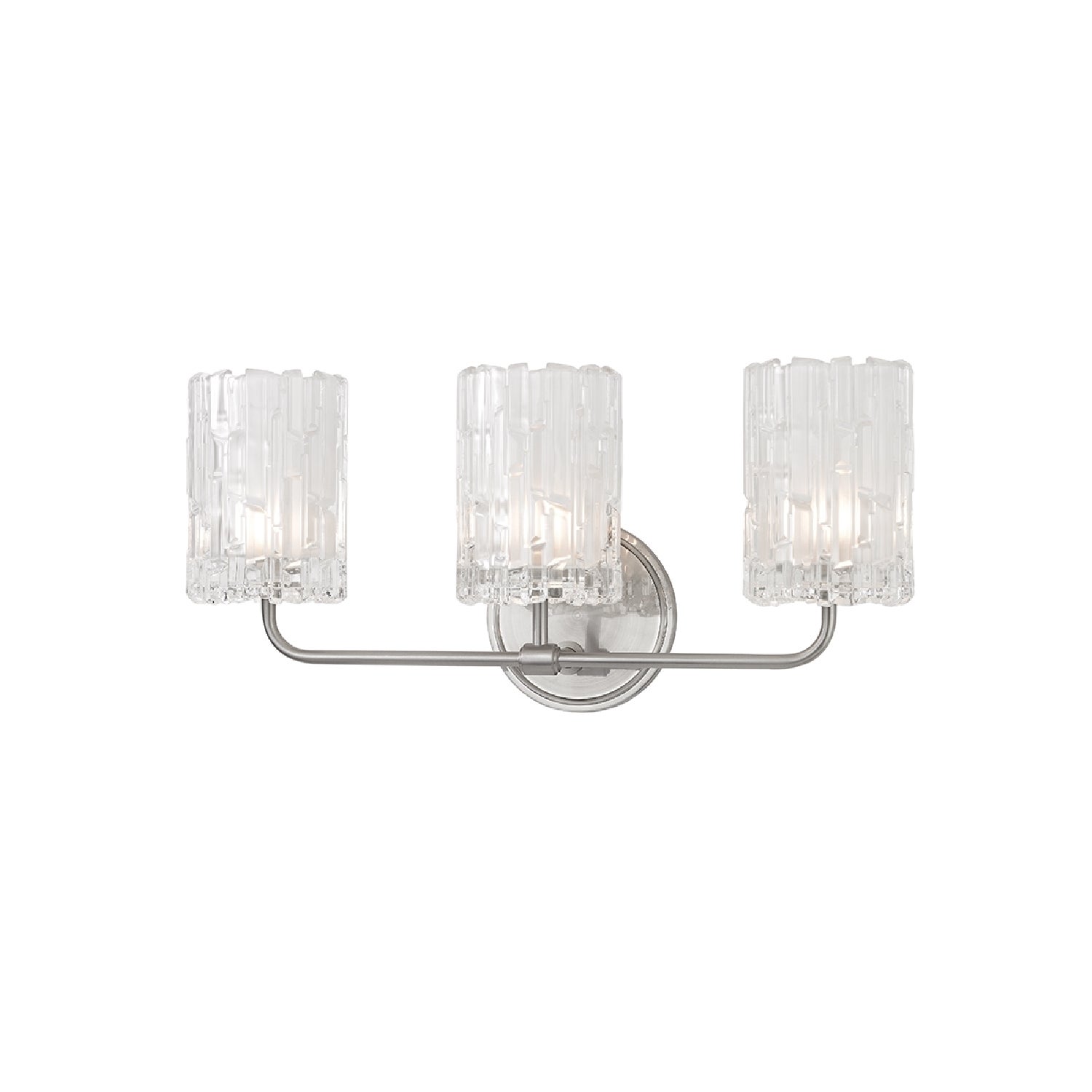 Dexter 3-light Satin Nickel Vanity with Clear Shade - Mycitystee
