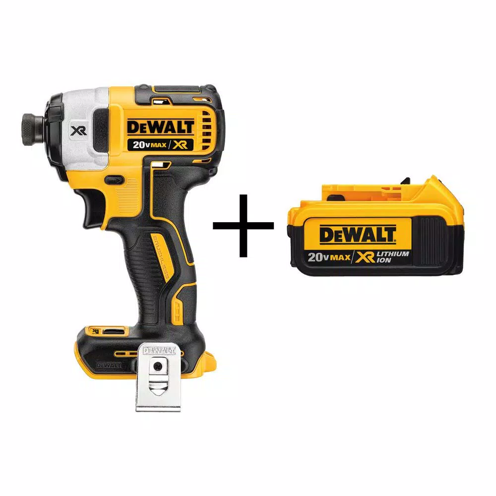 DEWALT 20-Volt MAX XR Cordless Brushless 3-Speed 1/4 in. Impact Driver with (1) 20-Volt 4.0Ah Battery and#8211; XDC Depot - Mycitystee