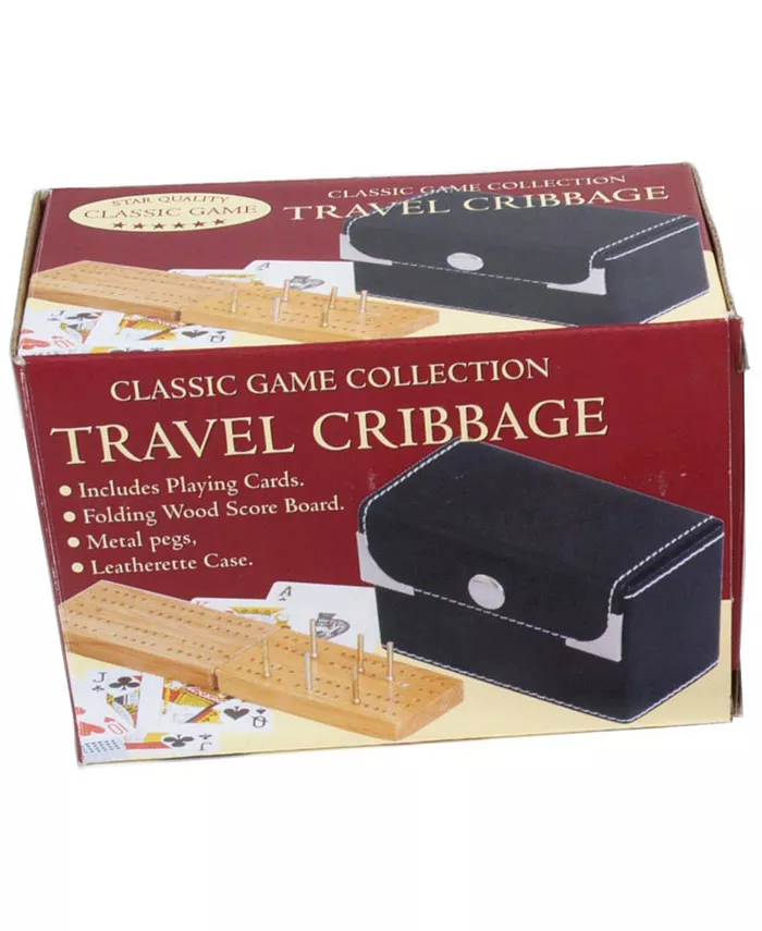 John N. Hansen Co. Travel Cribbage Game with Playing Cards - Mycitystee