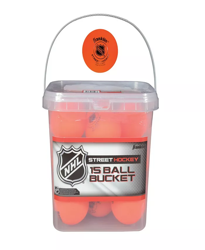 Franklin Sports Nhl Hi Density Street Hockey Ball Bucket - Mycitystee