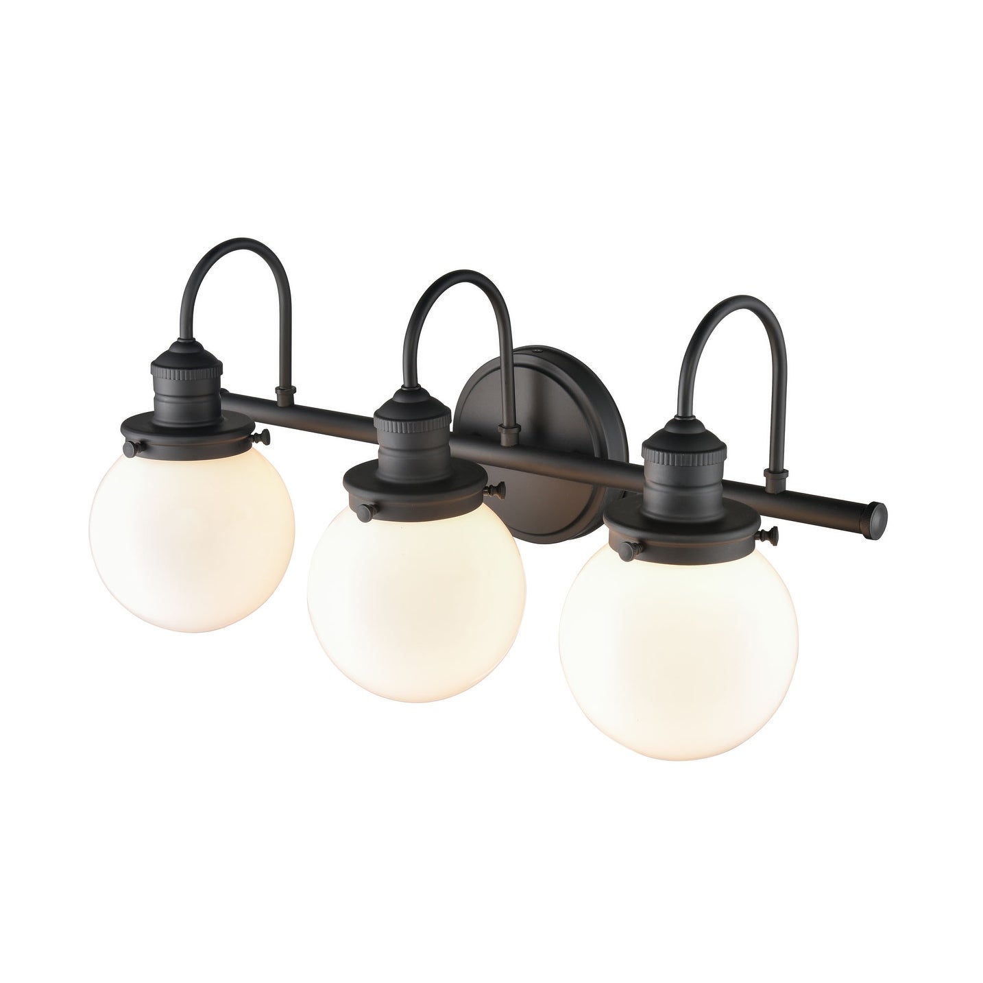 Millennium Lighting Ella 3 Light Vanity Fixture in Chrome or Matte Black Finish - Mycitystee