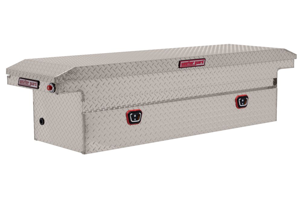Weather Guard Saddle Box Aluminum Full Low Profile Clear - Mycitystee