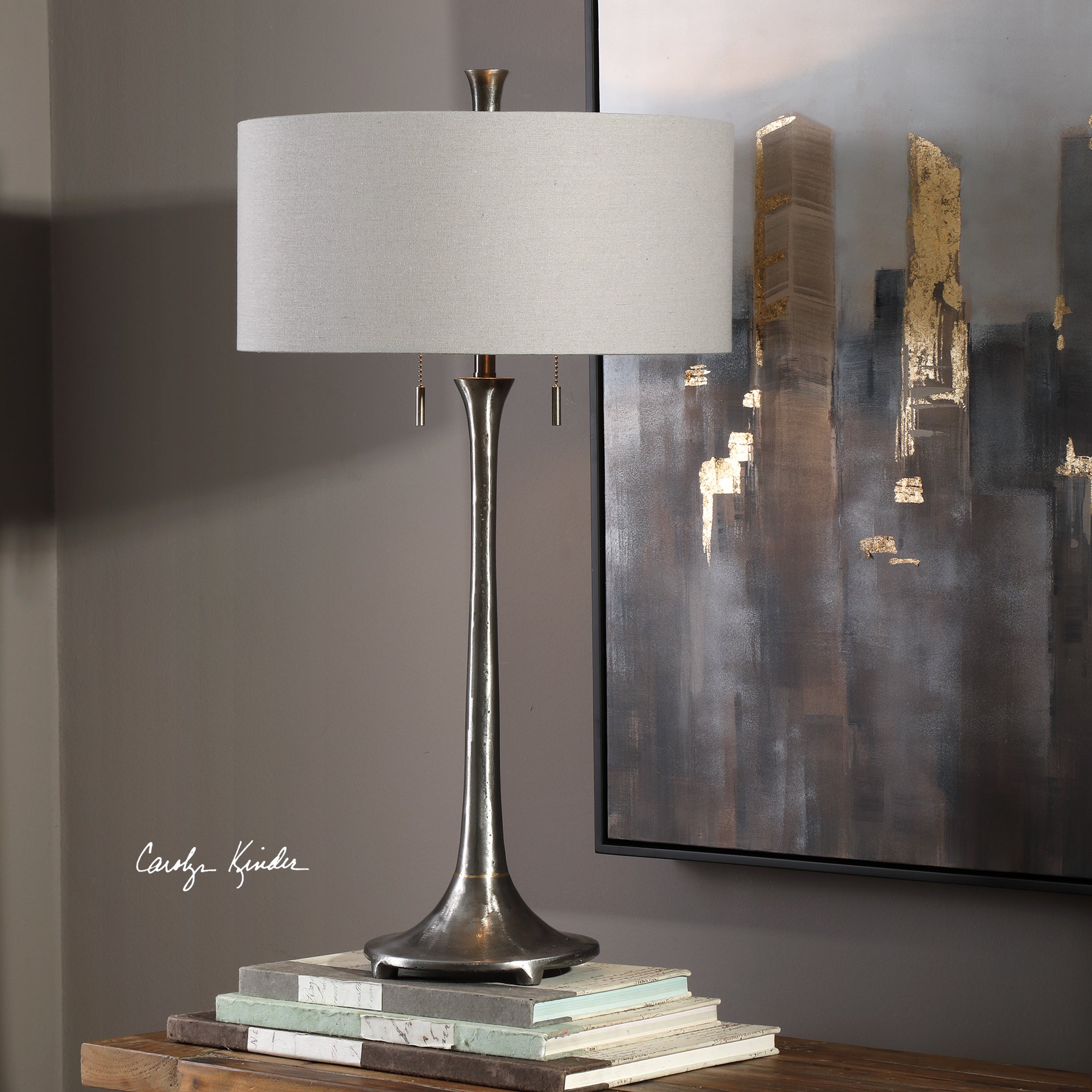 Uttermost Aliso Natural Cast Iron Table Lamp - Mycitystee