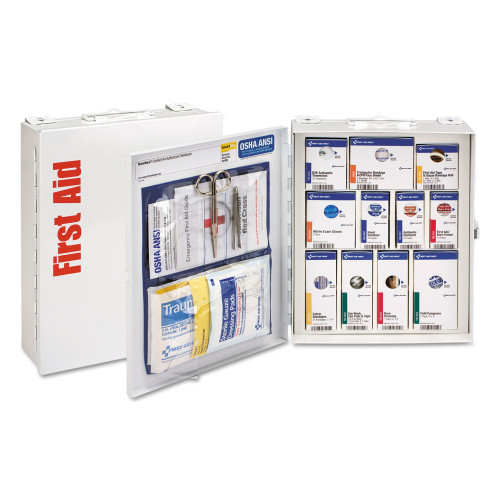 First Aid Only ANSI 2015 SmartCompliance First Aid Station Class A， No Meds，25 People，94 Pieces (90578) - Mycitystee