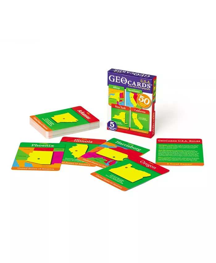 Legler USA Geotoys Geocards USA， 50 Piece - Mycitystee