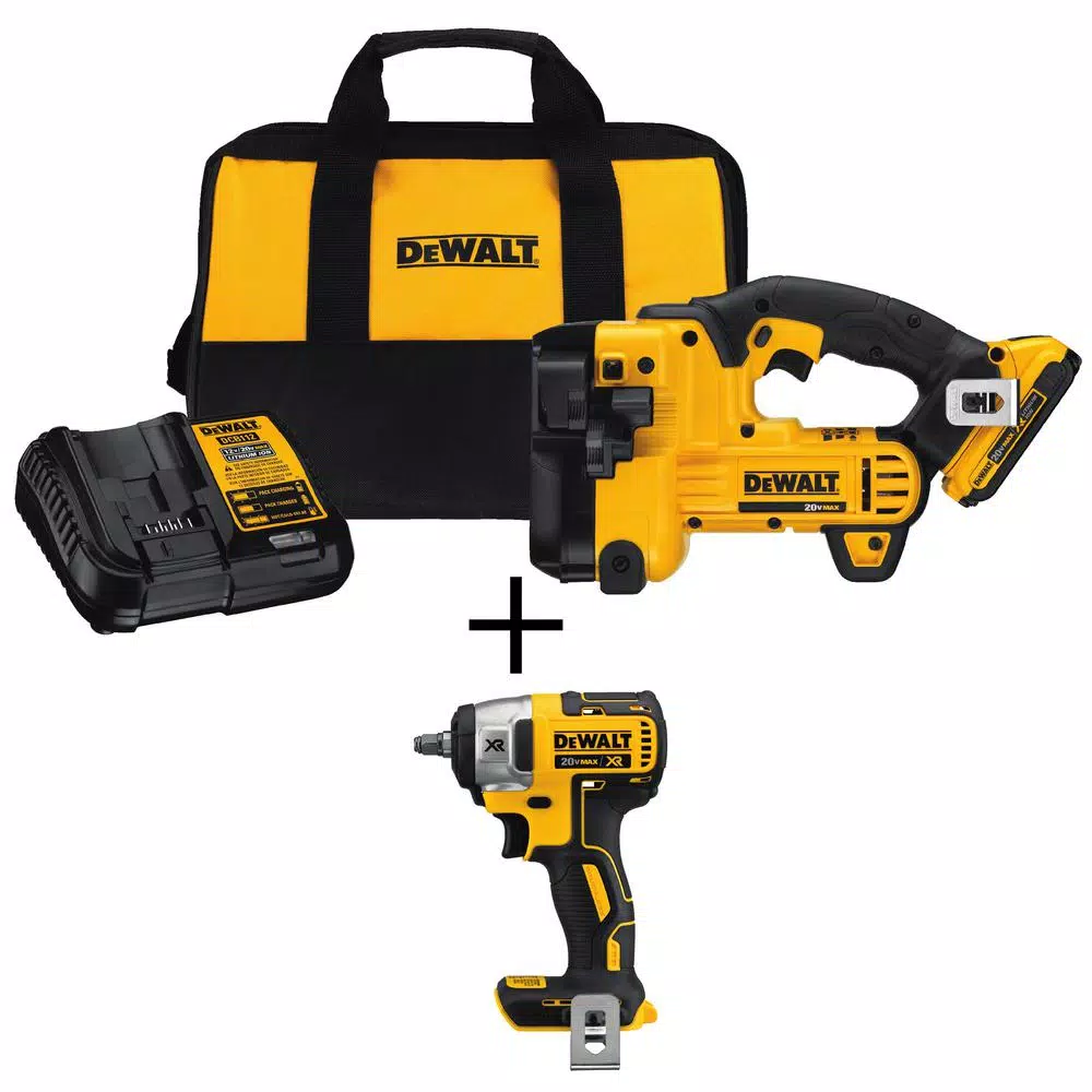 DEWALT 20-Volt MAX XR Cordless Barrel Grip Jigsaw with (1) 20-Volt 2.0Ah Battery and 3/8 in. Impact Wrench and#8211; XDC Depot - Mycitystee