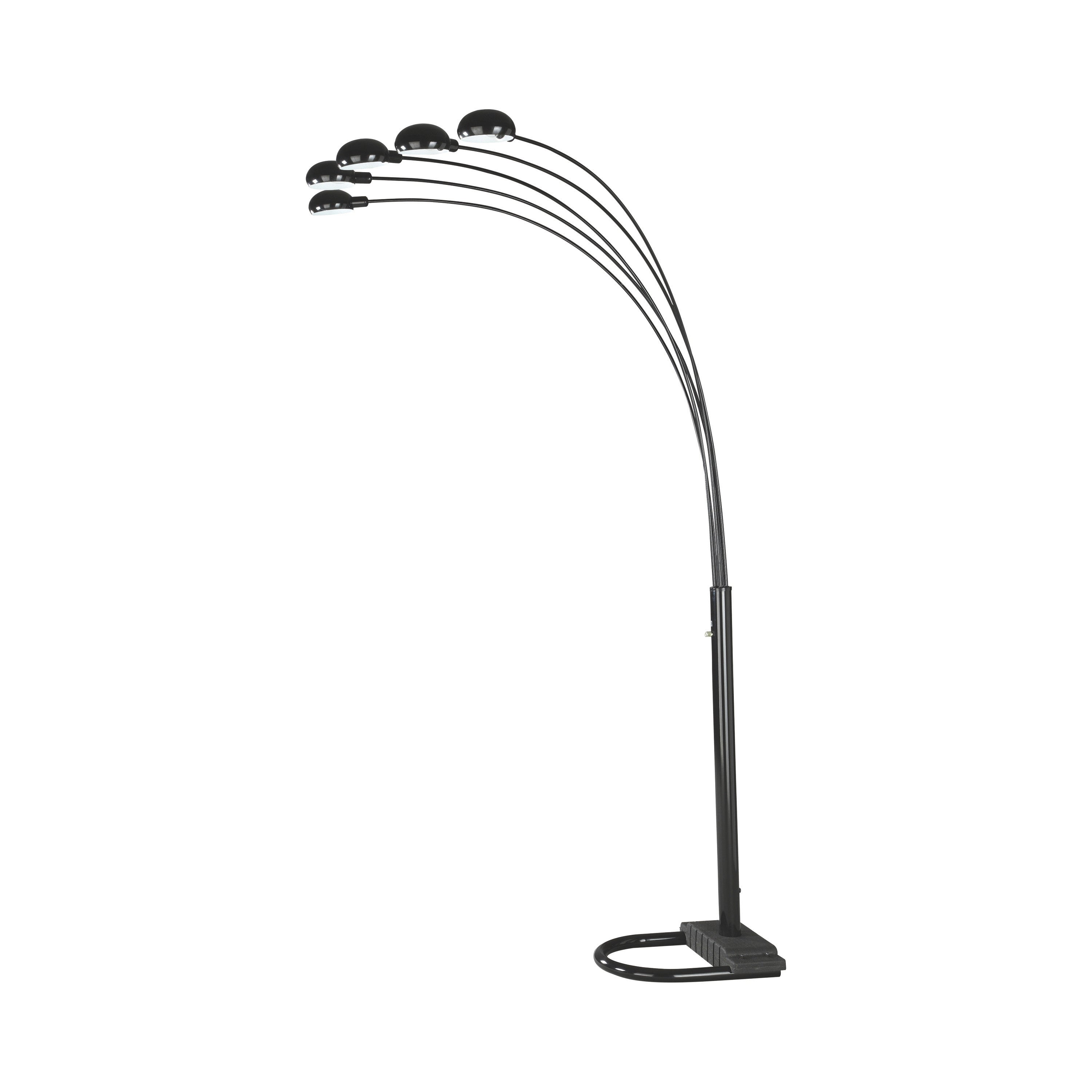 Pascal Satin Black Floor Lamp - Mycitystee
