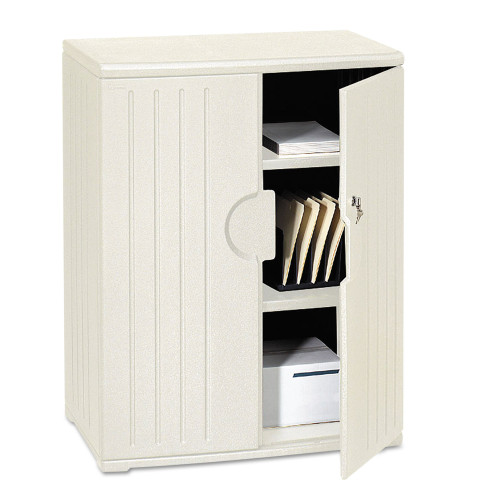 Iceberg Rough n Ready Storage Cabinet， Two-Shelf， 36w x 22d x 46h， Platinum (92563) - Mycitystee