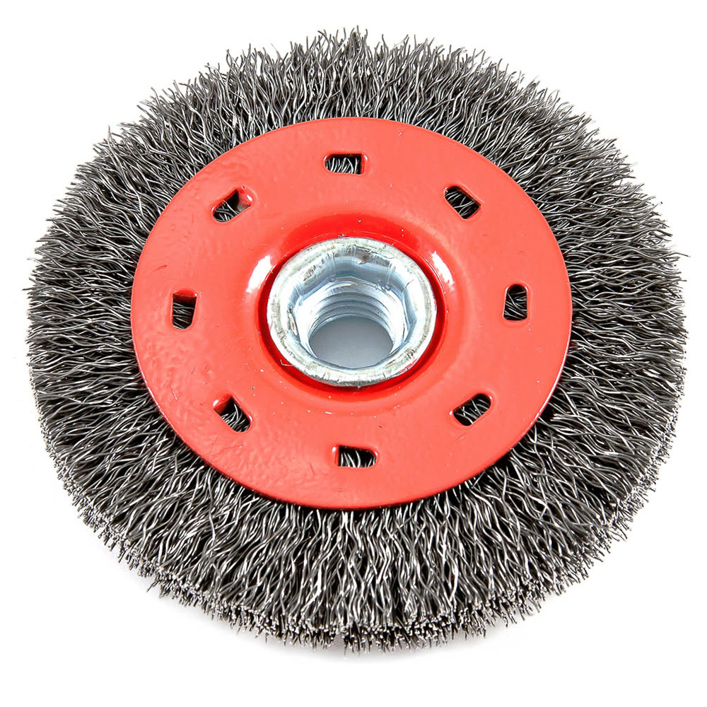 Forney Wire Wheel Crimped 4 x .012 x 5/8 11 Arbor - Mycitystee
