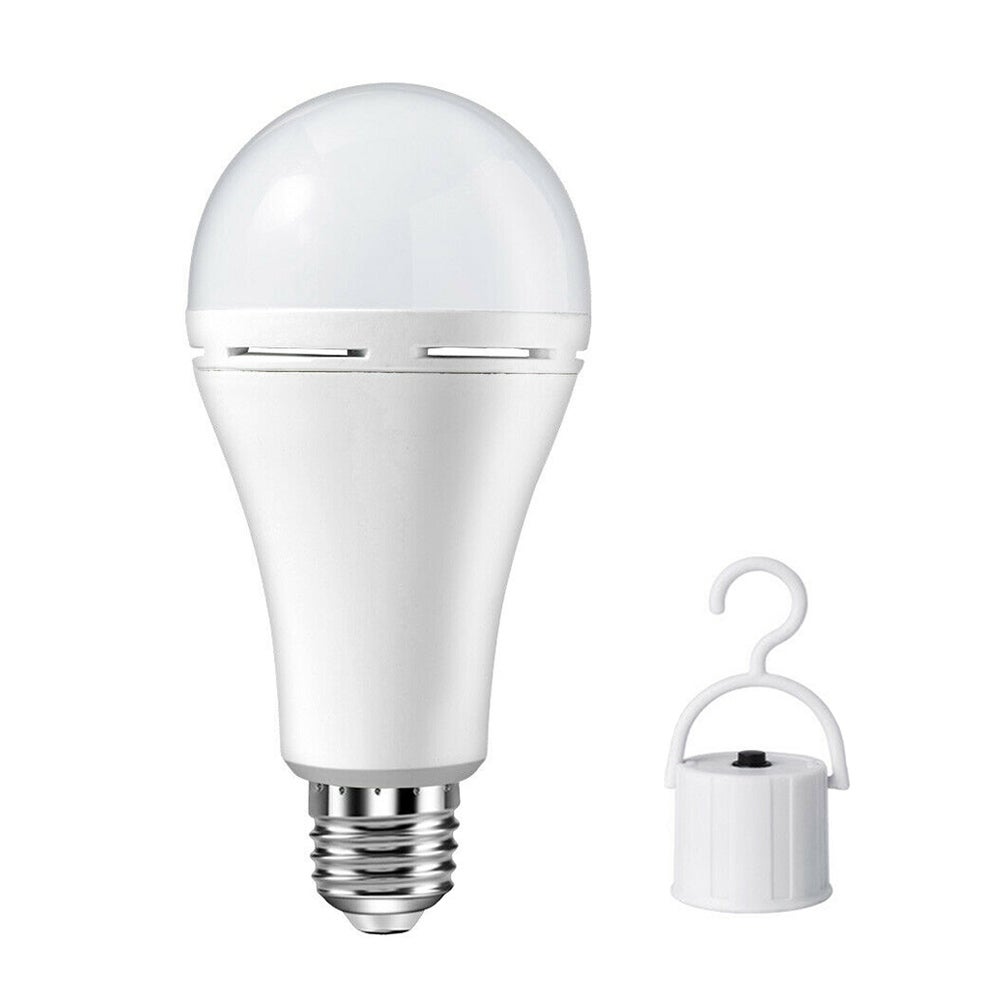 12W Emergency Bulbs Rechargeable LED Light with Battery Backup - White - Mycitystee