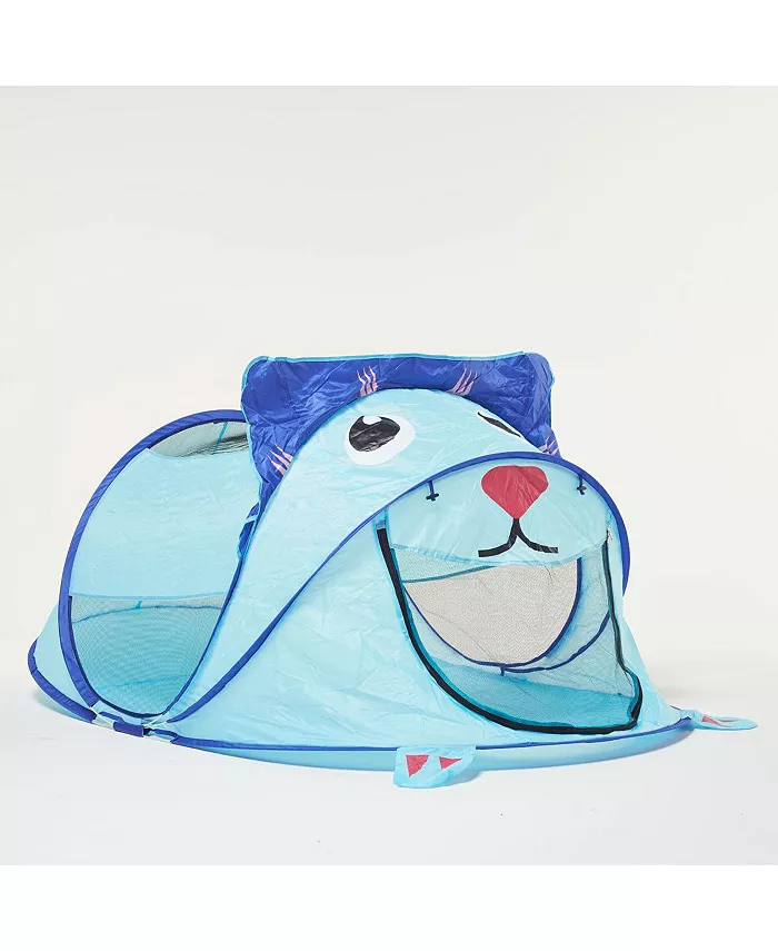 RocketBaby Children's Pop-up Play Tent Lion Blue - Mycitystee
