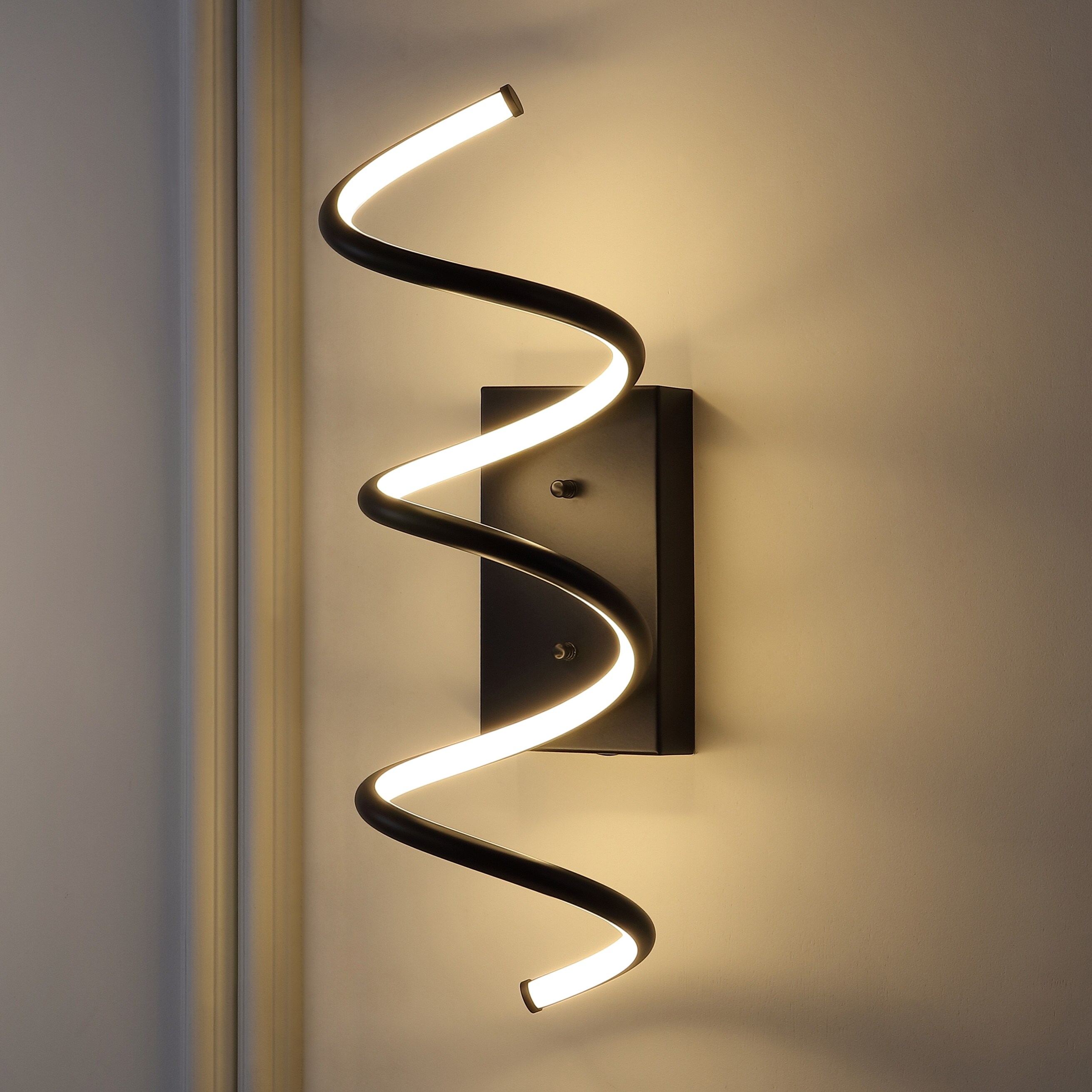 Draper Modern Metal Integrated LED Vanity Light Sconce， by JONATHAN Y - Mycitystee