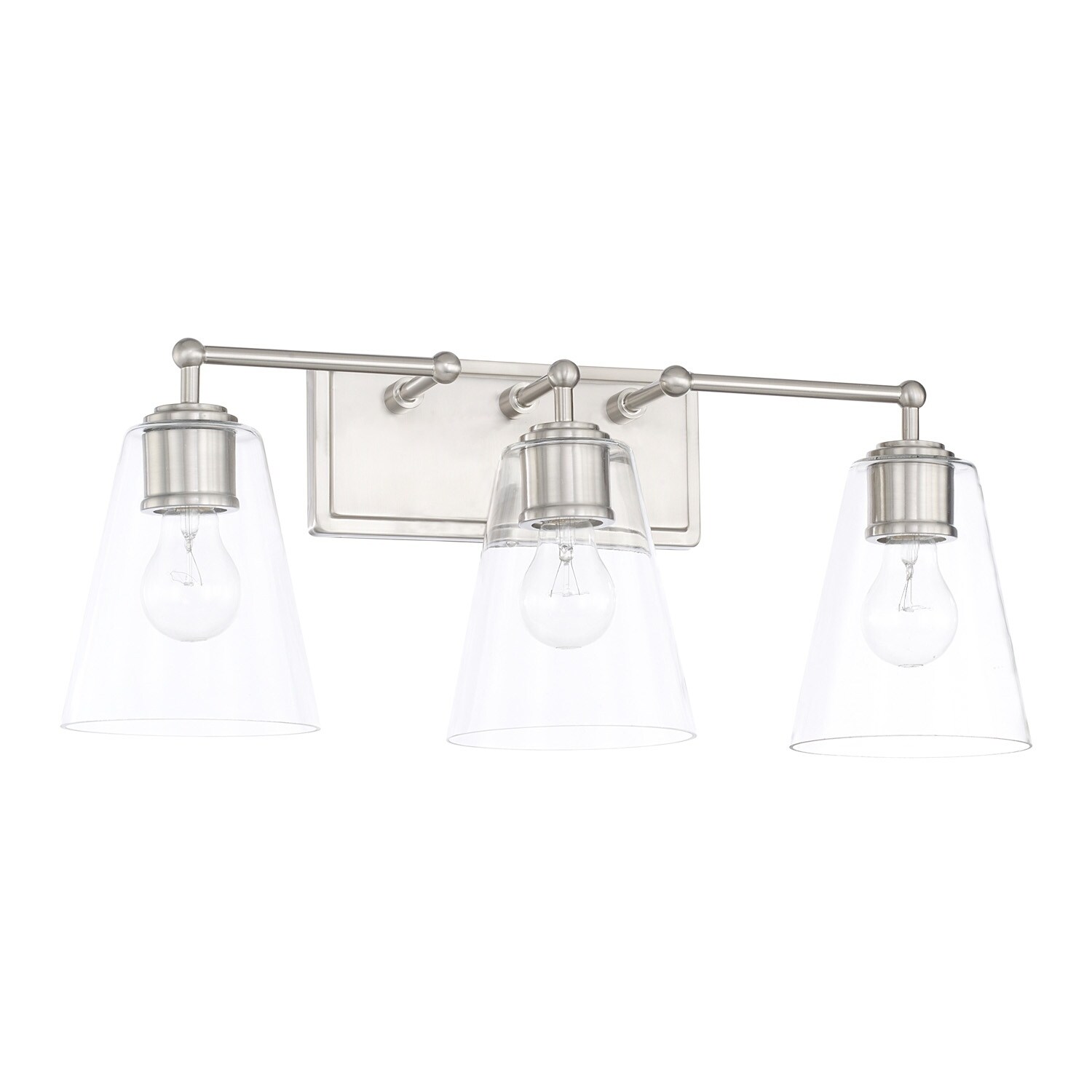 Brushed Nickel 3-light Bath/ Vanity Fixture - Mycitystee