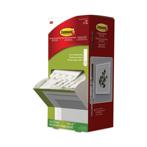 Command Picture Hanging Strips， Cabinet Pack， Removable， 0.75