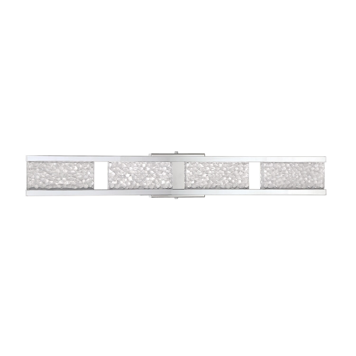 Callavio 4-Light-LED Chrome Vanity Light with Glass Shade - Mycitystee