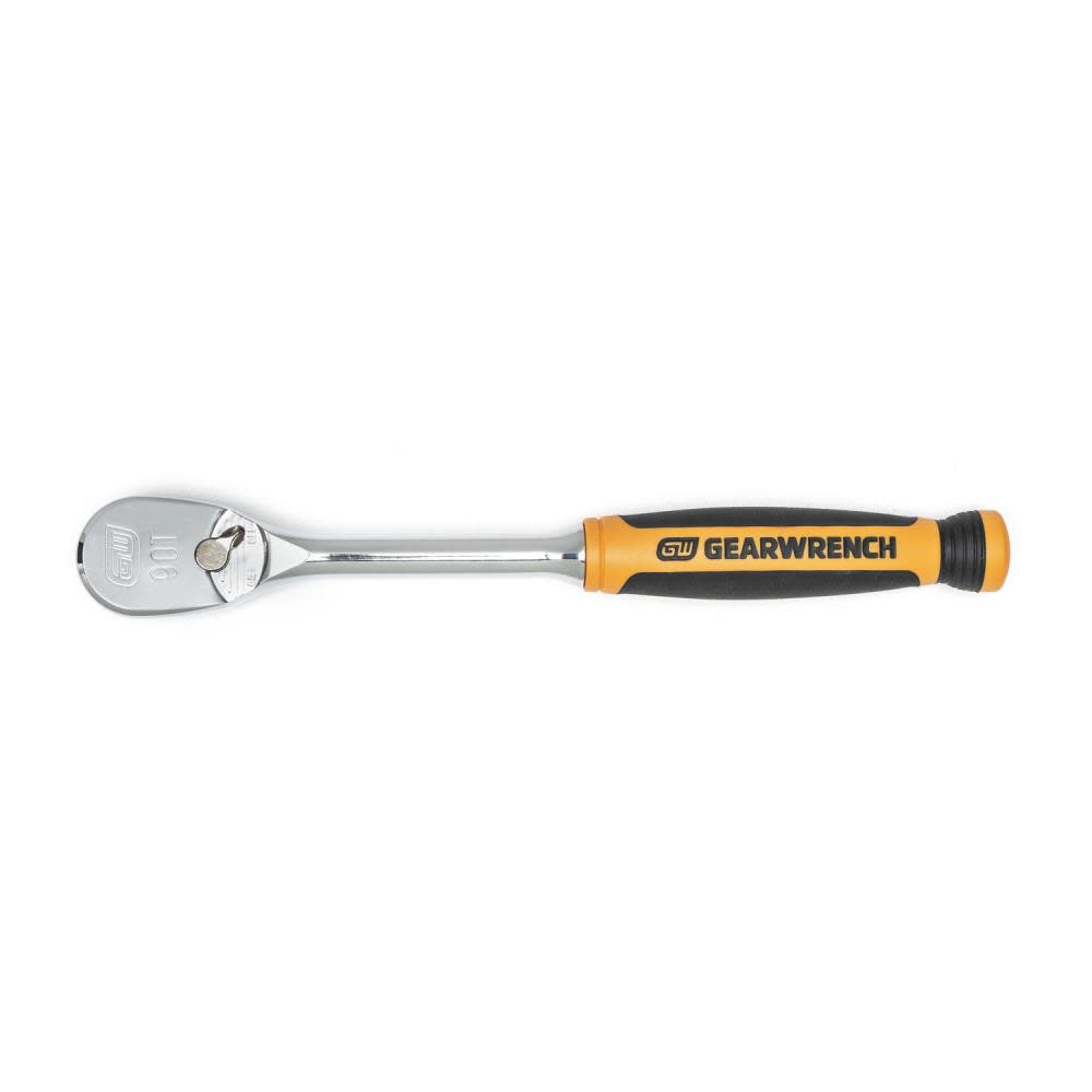 3/8 Drive 90 Tooth Dual Material Teardrop Ratchet， 9 - Mycitystee