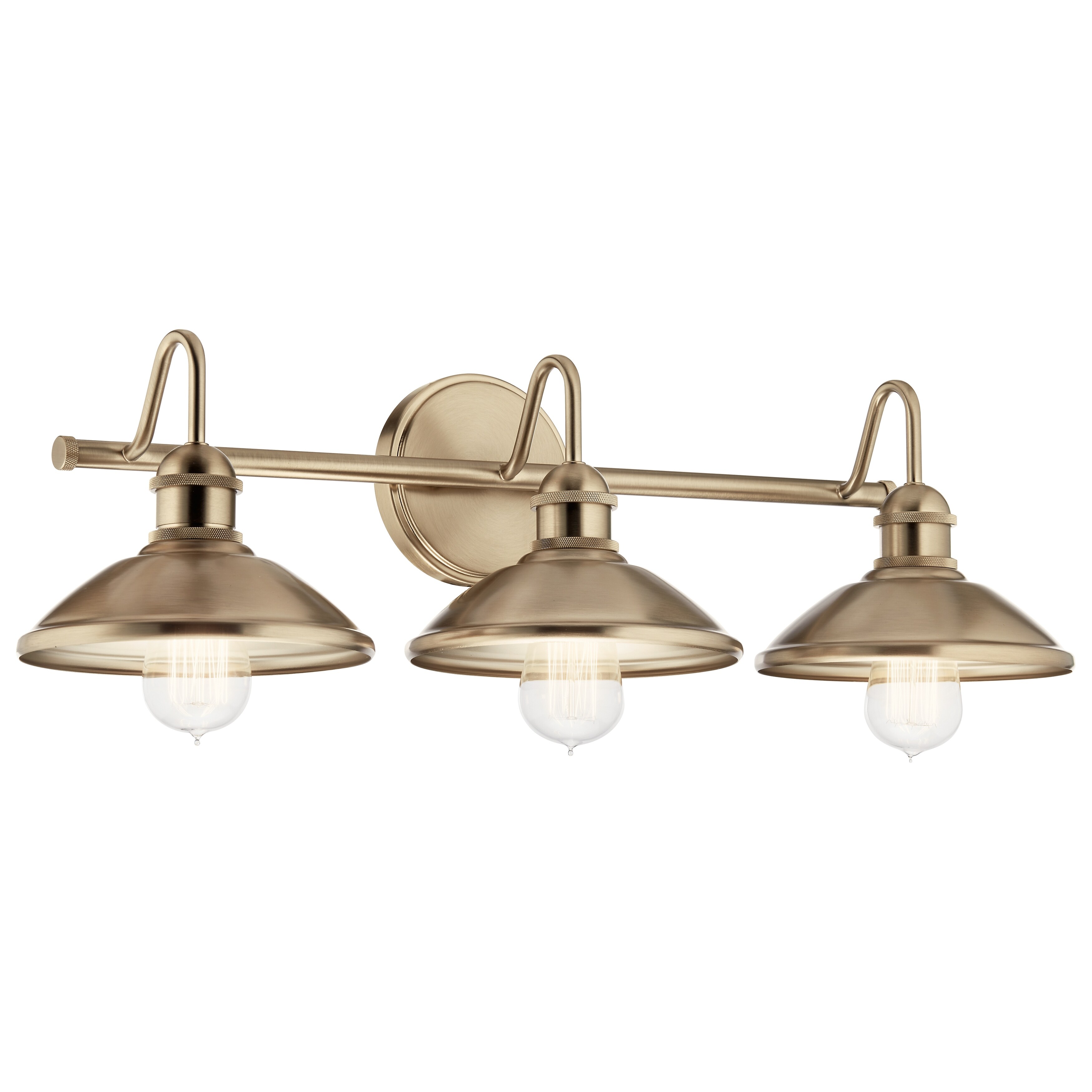 Kichler Lighting Clyde 26.5 in. 3-Light Champagne Bronze Vanity Light - Mycitystee