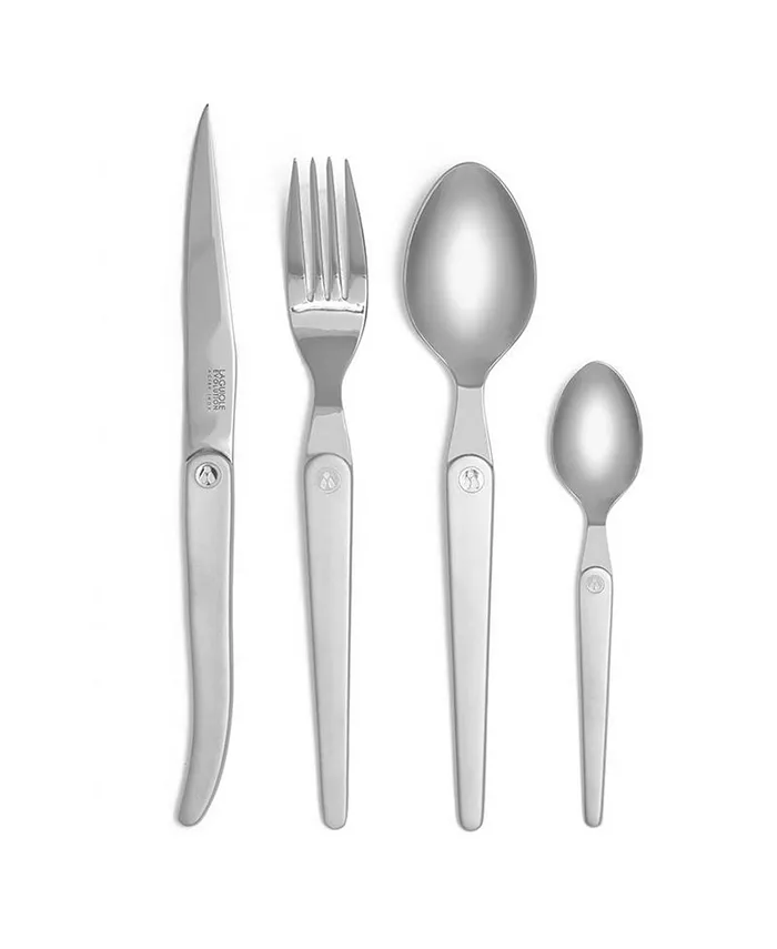 Laguiole Evolution Mirror 16-Piece Flatware Set， Service for 4 - Mycitystee