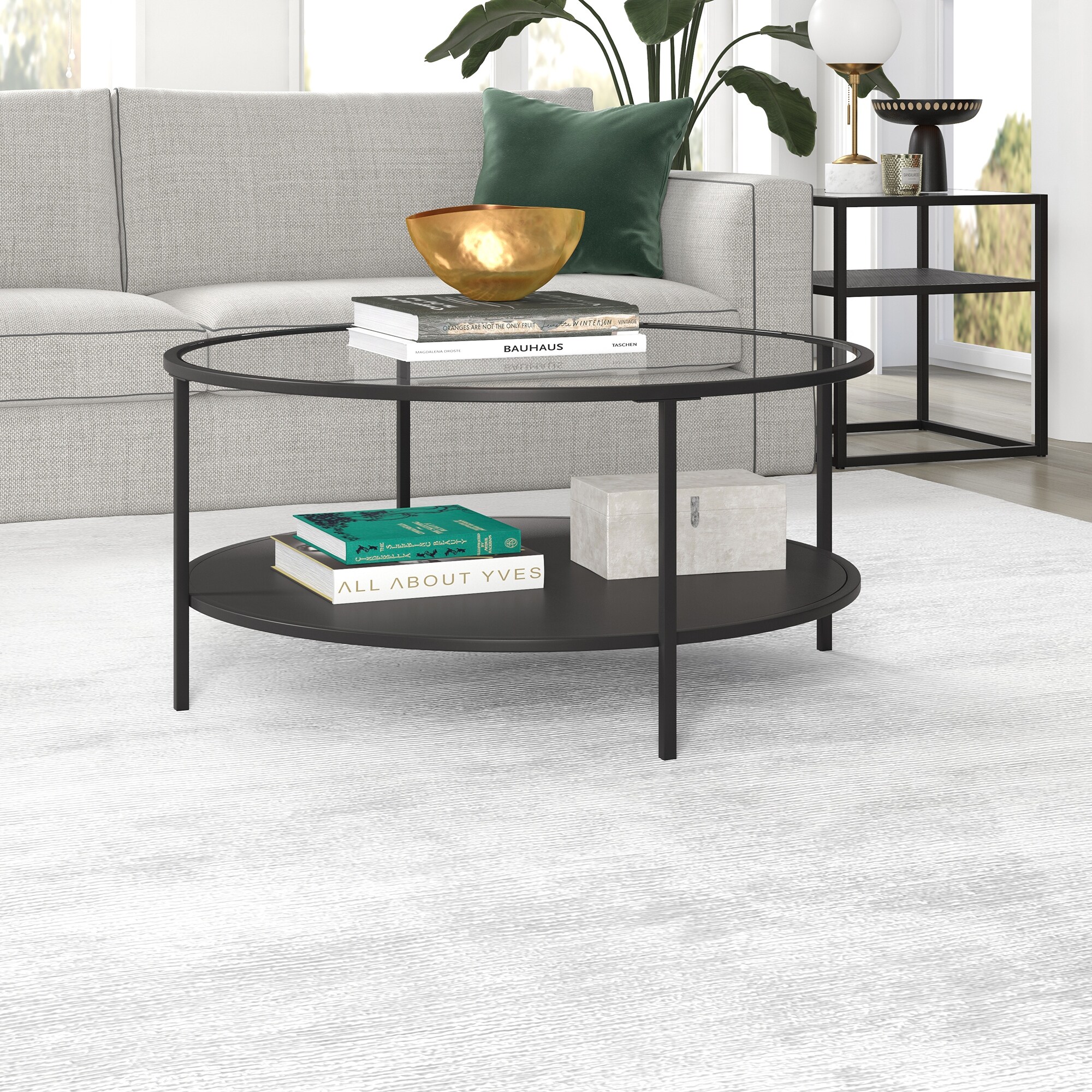 Sivil 36'' Wide Round Coffee Table - Mycitystee