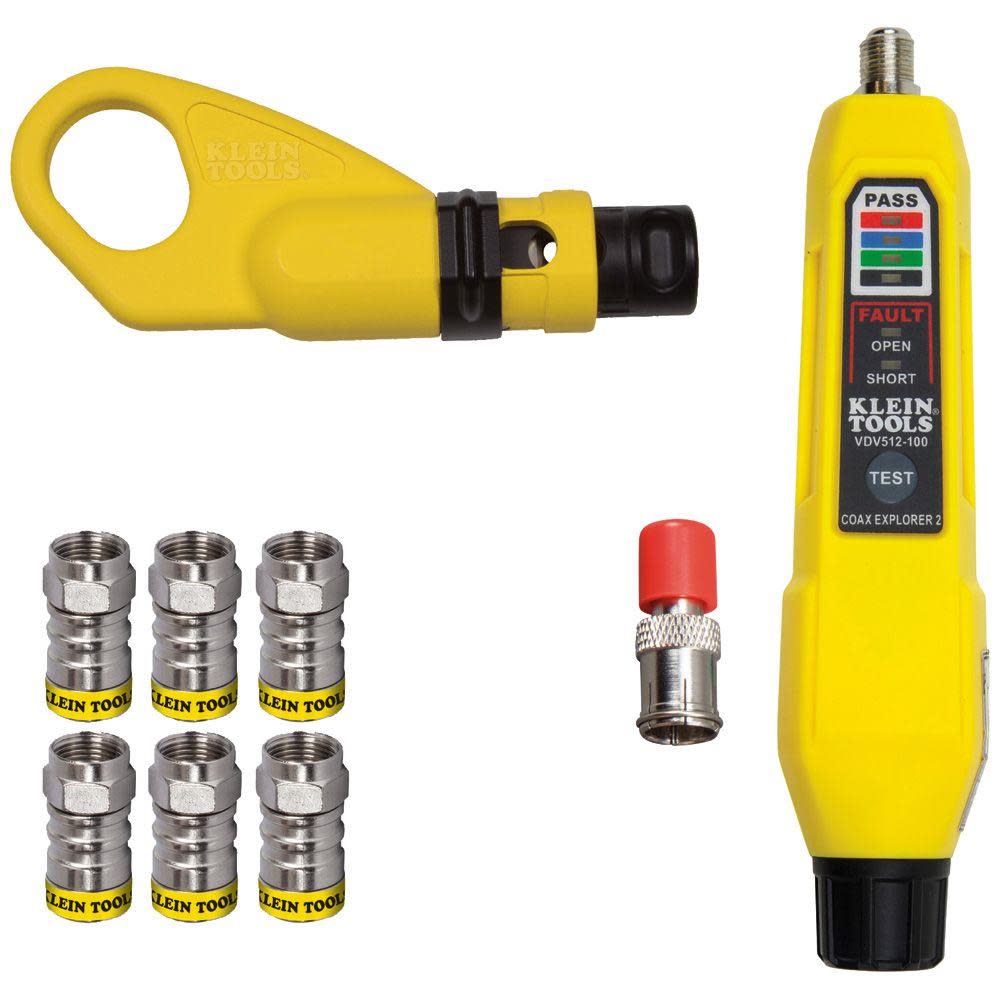 Klein Tools Coax Connect Install and Test Kit VDV002820 from Klein Tools - Mycitystee