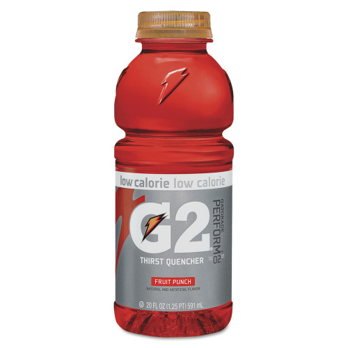 Gatorade G2 Perform 02 Low-Calorie Thirst Quencher， Fruit Punch， 20 oz Bottle， 24/Carton (04053) - Mycitystee