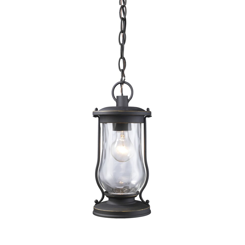 Farmstead 1-light Matte Black Outdoor Pendant - Mycitystee