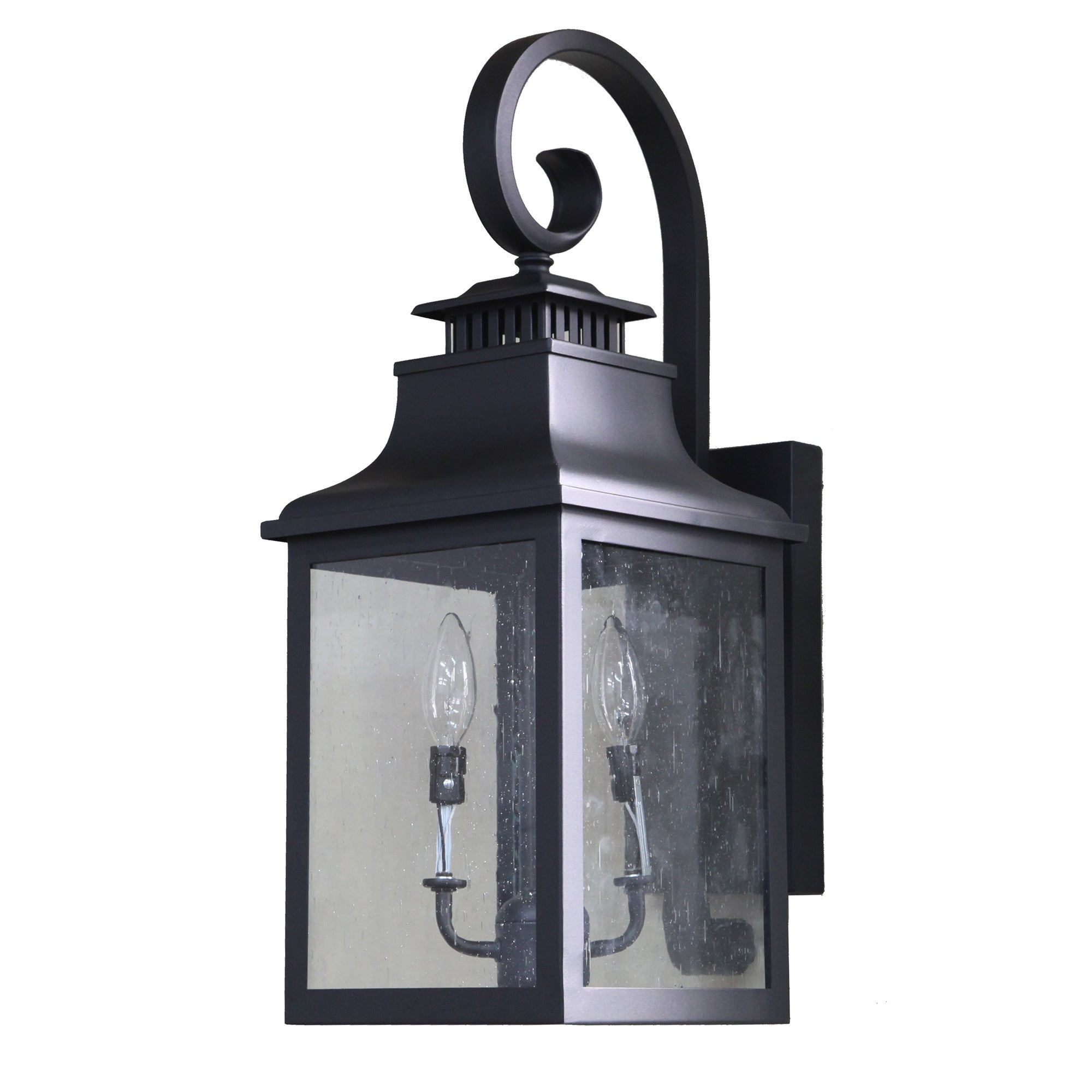 Morgan 2 Light Exterior Lighting in Black Finish Shopping - The Best Deals on Outdoor Wall Lanterns | 36148026 - Mycitystee