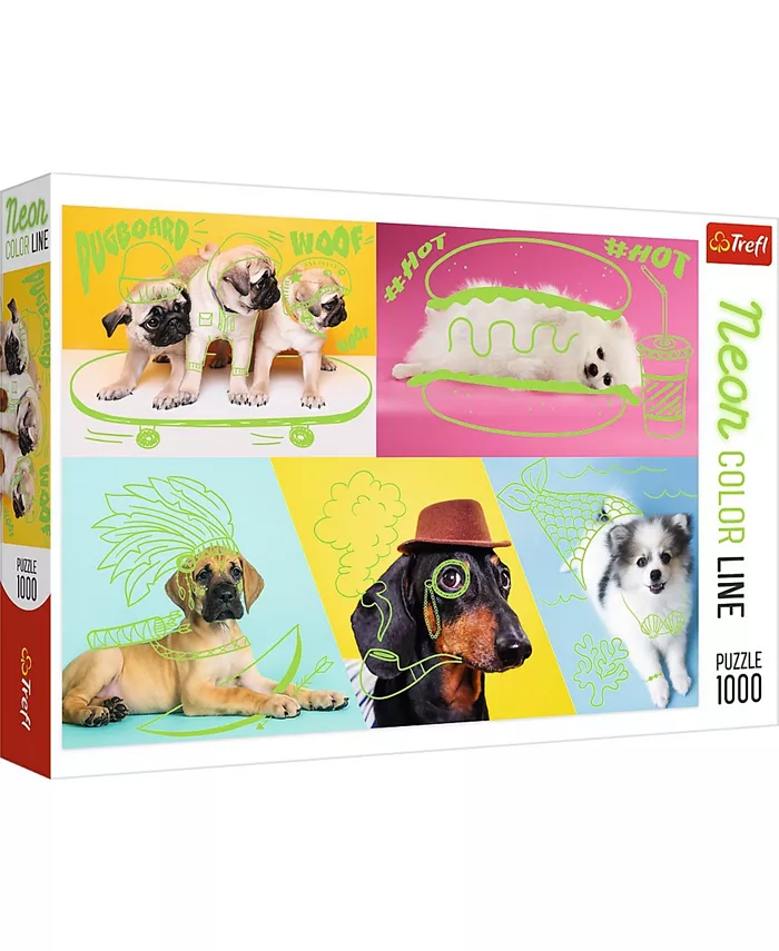 Trefl Jigsaw Puzzle Far Out Dogs， 1000 Piece - Mycitystee