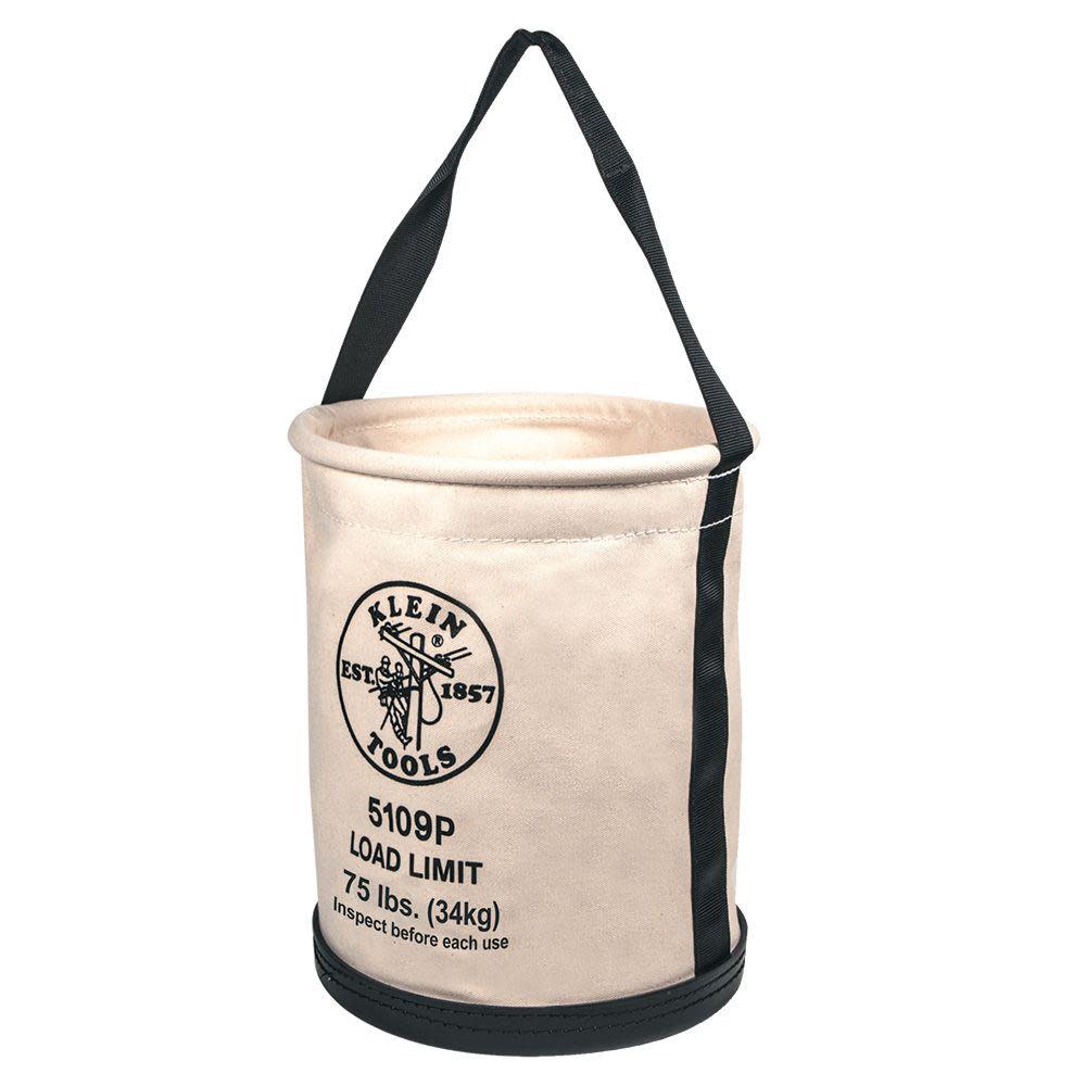 Klein Tools Wide Straight Wall Bucket w/Pocket 5109P from Klein Tools - Mycitystee