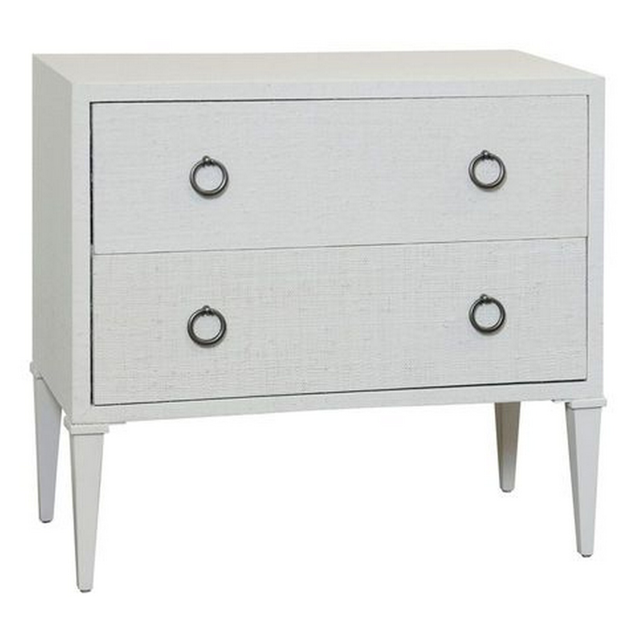 Bay St. Louis - Two Drawer Woven Raffia Chest with Silver Leaf Finish - - 37630926 - Mycitystee