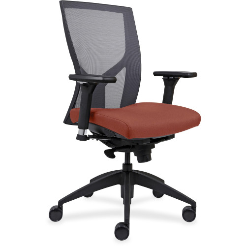 Lorell High-Back Mesh Chairs with Fabric Seat (83109A203) - Mycitystee