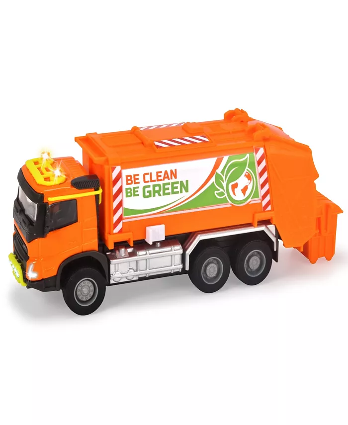 Majorette Volvo Truck Garbage Collector Die-Cast Light Sound Vehicle - Mycitystee