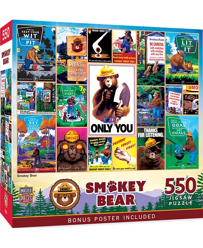 MasterPieces Puzzles Smokey Bear National Parks 550pc - Mycitystee