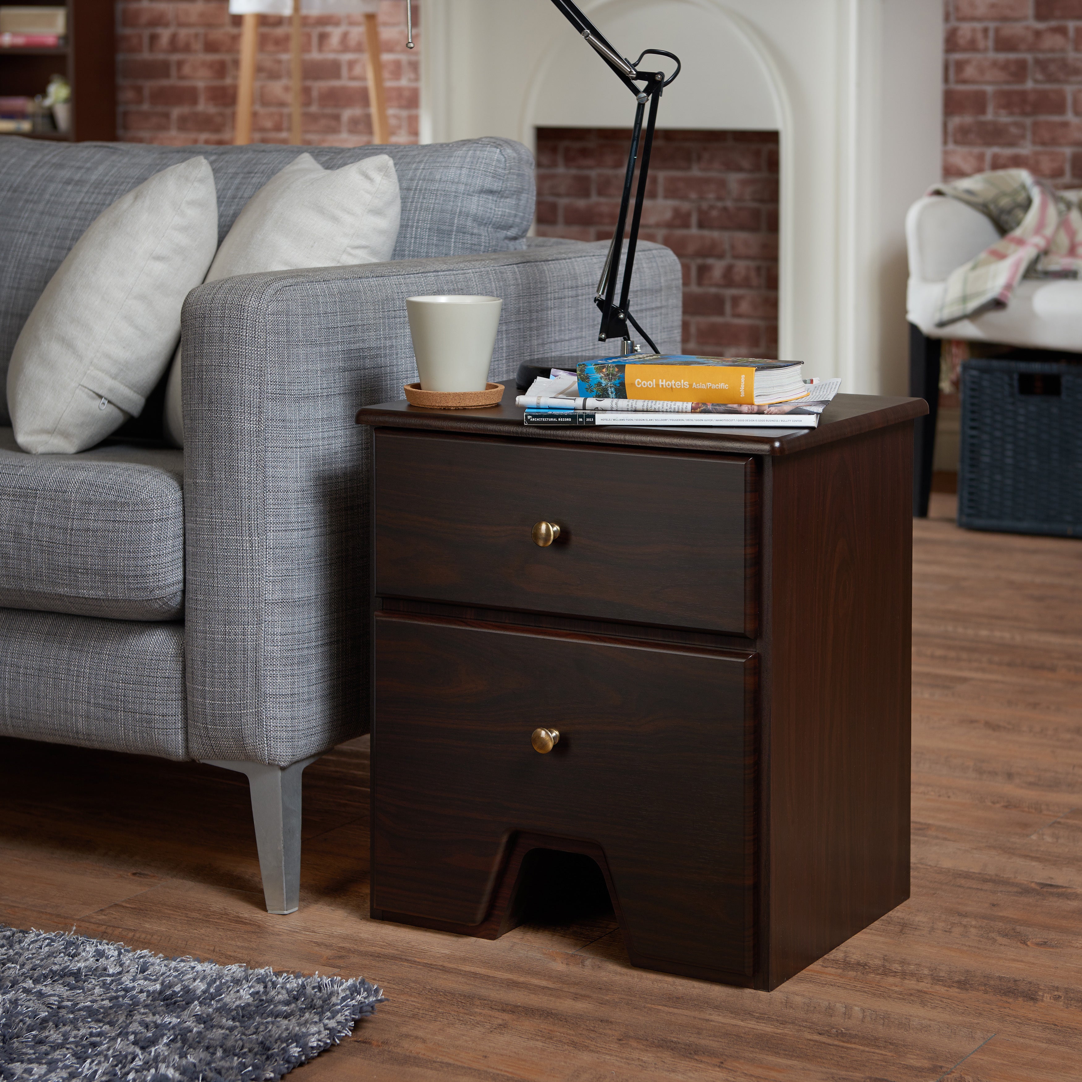 Furniture of America Tarnell Contemporary Espresso 19-inch Side Table - Mycitystee