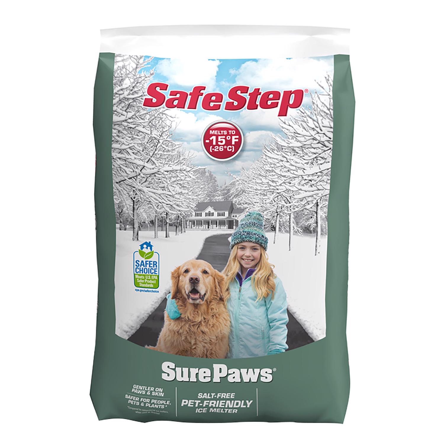 Safe Step Sure Paws Magnesium Chloride Pet Friendly Granule Ice Melt 20 lb - Mycitystee