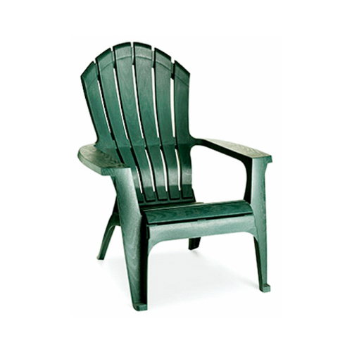 Adams 8371-16-3700 Chair RealComfort Hunter Green Polypropylene Frame Adirondack - Mycitystee
