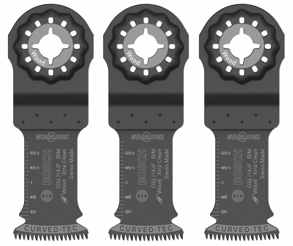 Bosch 1-1/4 In. Starlock Oscillating Multi Tool Bi-Metal Xtra-clean Plunge Cut Blade 3 pk. OSL114JF-3 from Bosch - Mycitystee