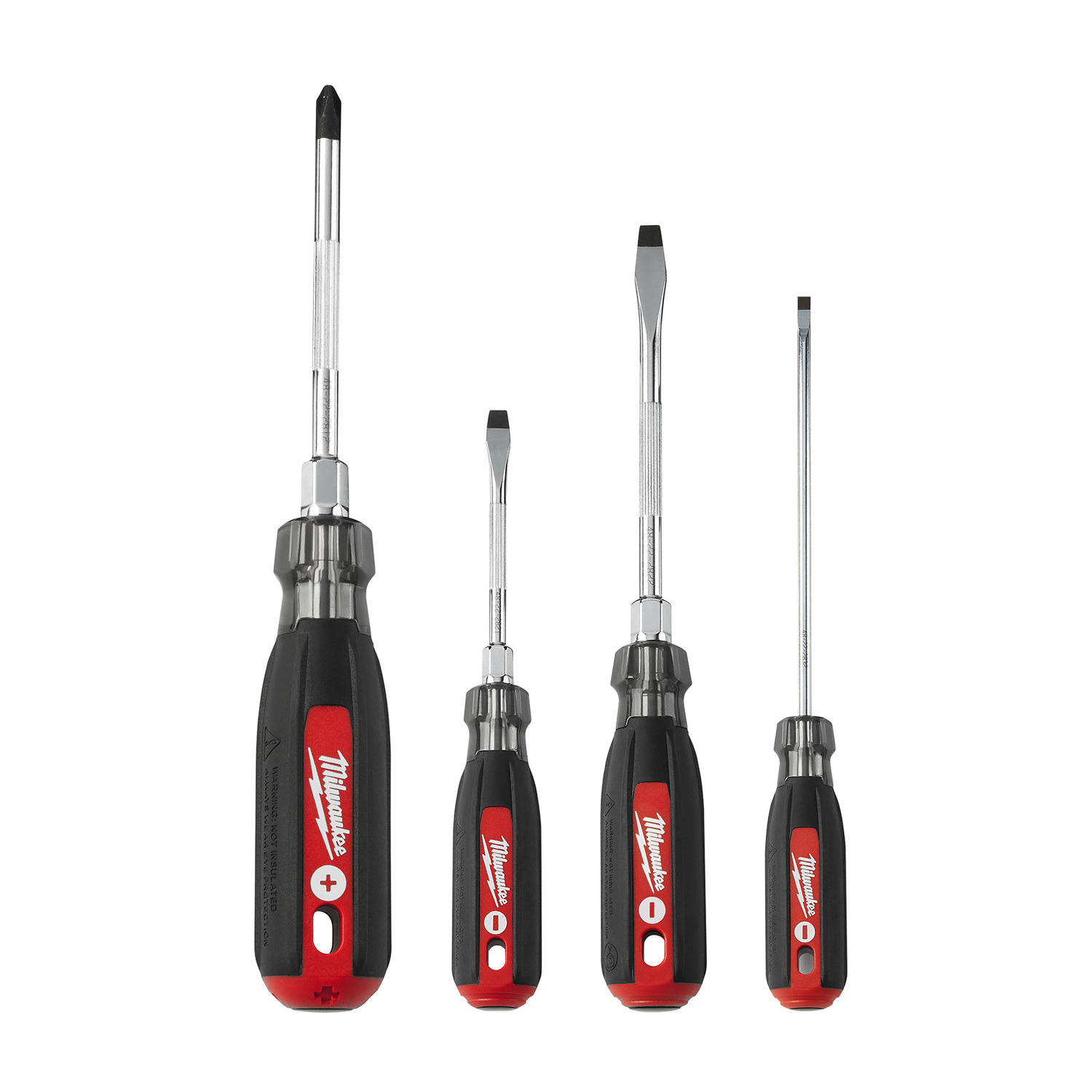 Milwaukee 6 in. L Phillips/Slotted Screwdriver Set 4 pc - Mycitystee